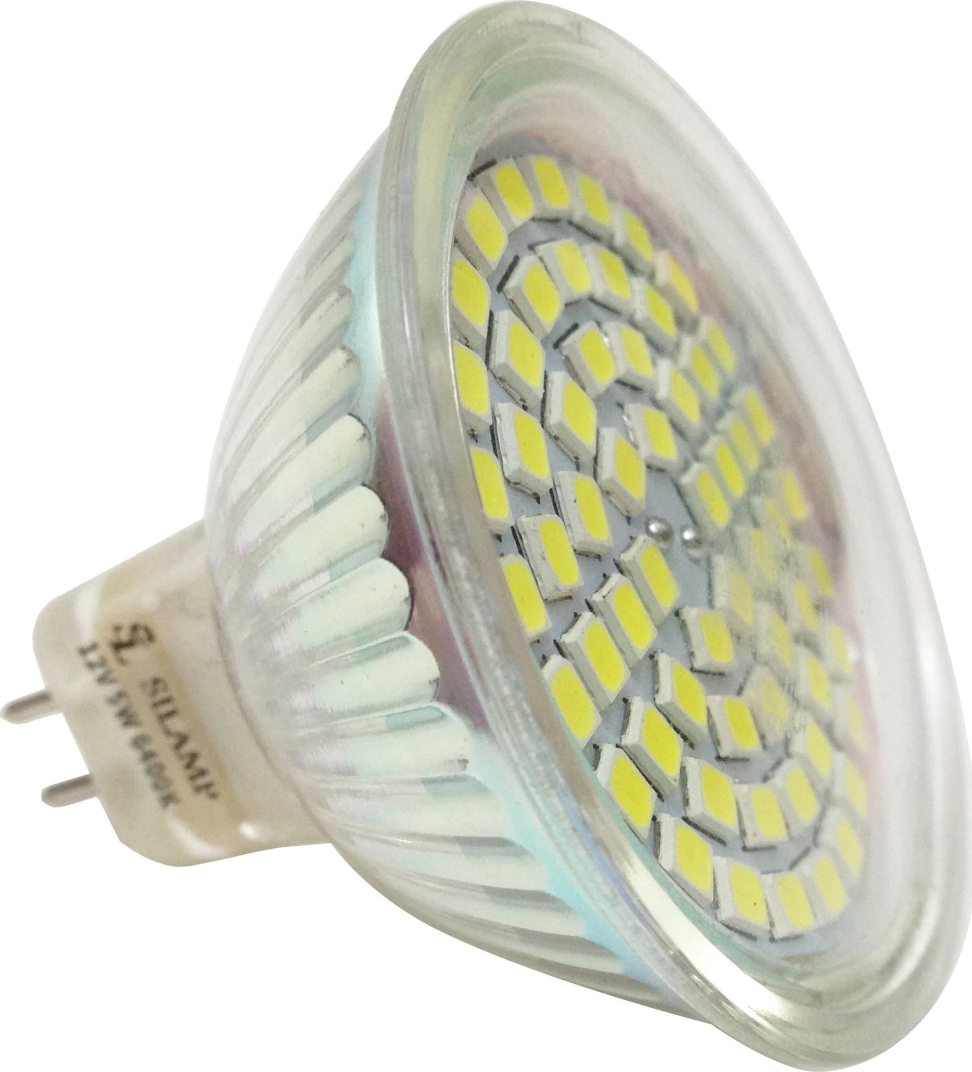 LAMPADA LAMPADINA FARETTO LED 5W 12V SMD MR16 LUCE BIANCA CALDA 450 LUMEN GU5.3 - 3