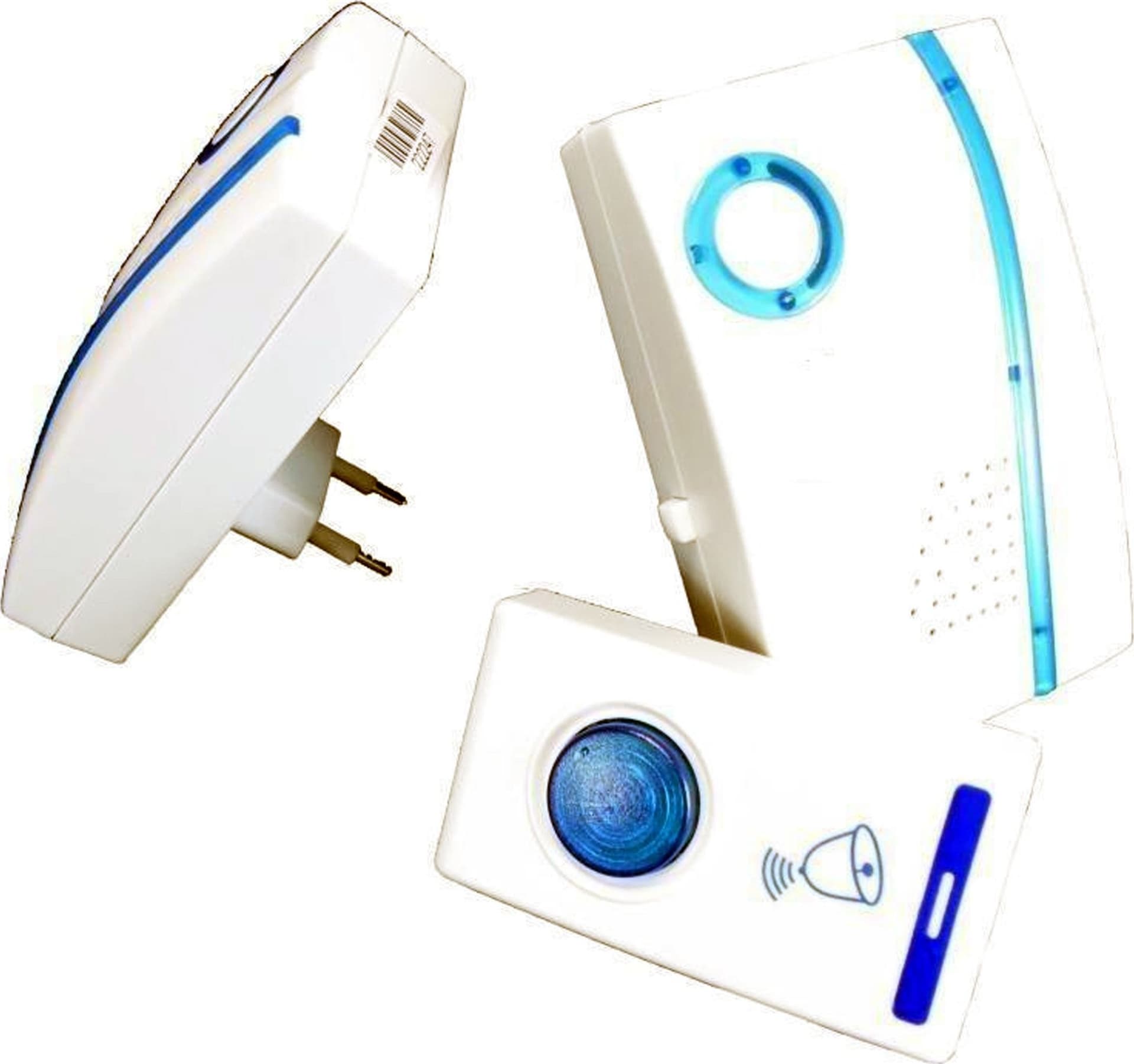 DOPPIO CAMPANELLO WIRELESS DIGITALE SENZA FILI 2 RICEVITORI CASA UFFICIO - 2