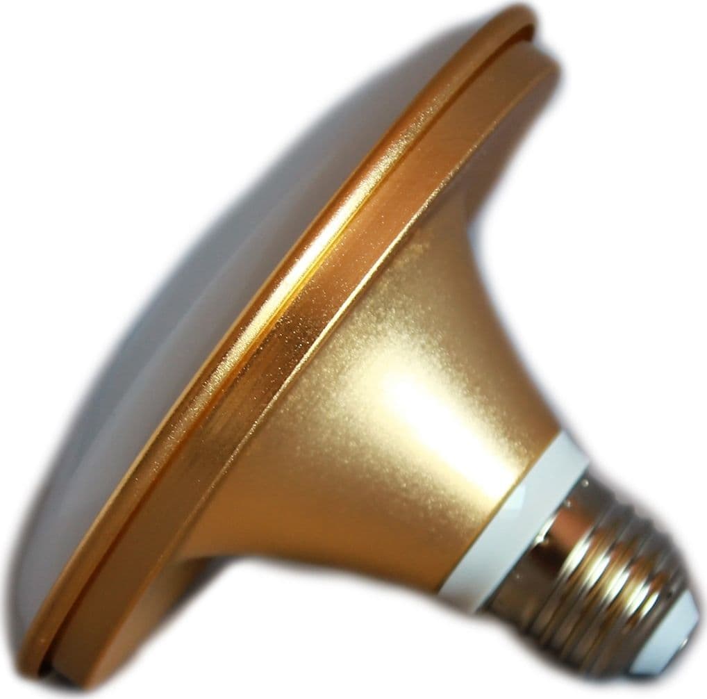 LAMPADINA LAMPADA A LED SMD GLOBO SFERA BULBO 18 30 W 6500K LUCE BIANCA E27 ORO - 3