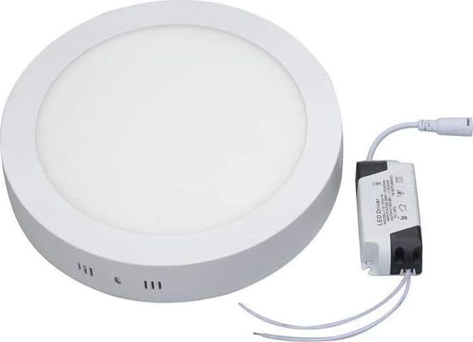 PLAFONIERA LED TONDA O QUADRATA DA SUPERFICIE PANNELLO DA 25W CALDO FREDDO NATUR - 9