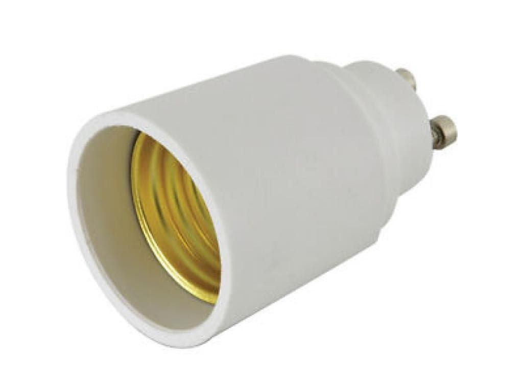 ADATTATORE CONVERTITORE PORTALAMPADA RIDUZIONE PORTA LAMPADE DA GU10 A E27 LUCE - 3