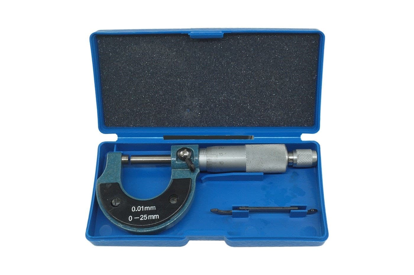MICROMETRO SPESSIMETRO CENTESIMALE ANALOGICO ACCIAIO PER ESTERNI 0-25mm 0.01 mm - 5