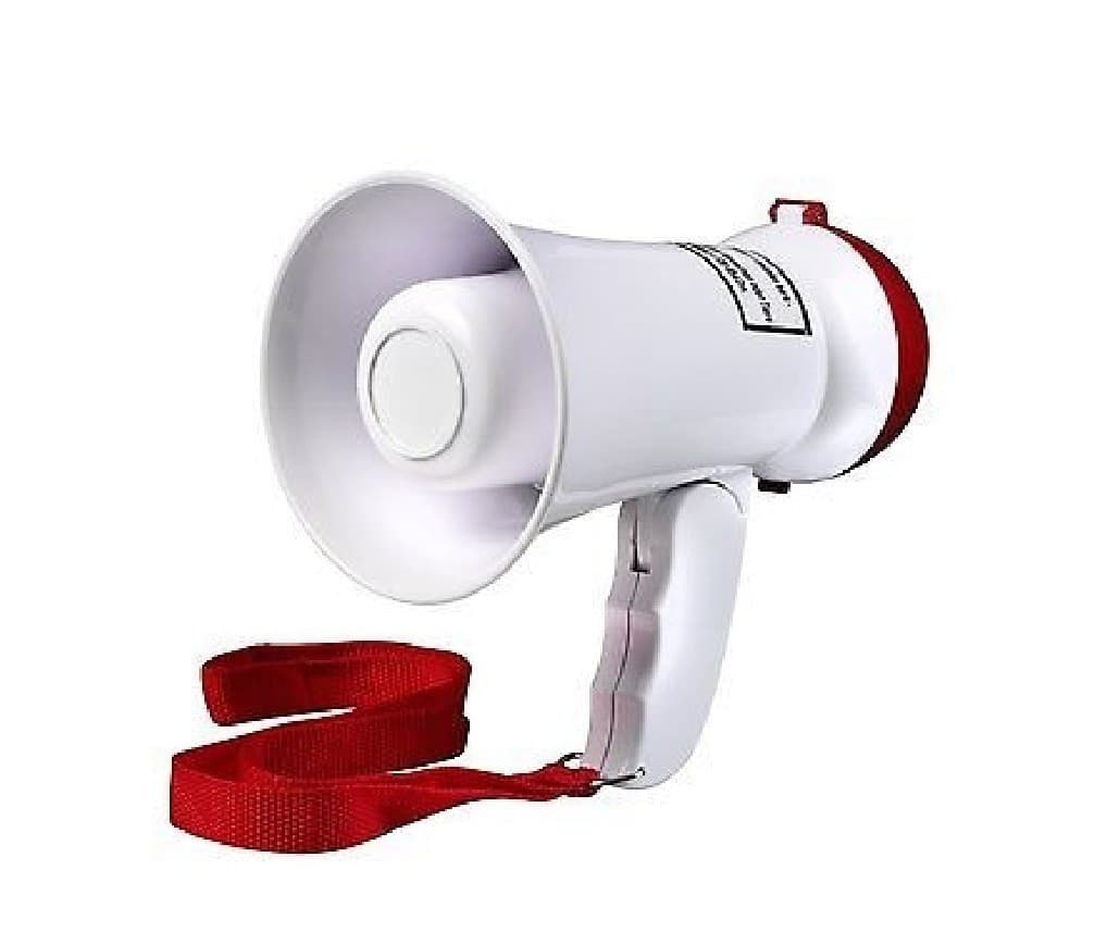 MINI MEGAFONO PORTATILE ALTOPARLANTE VOCALE MUSICALE DA VIAGGIO PORTATA 100 MT - 6