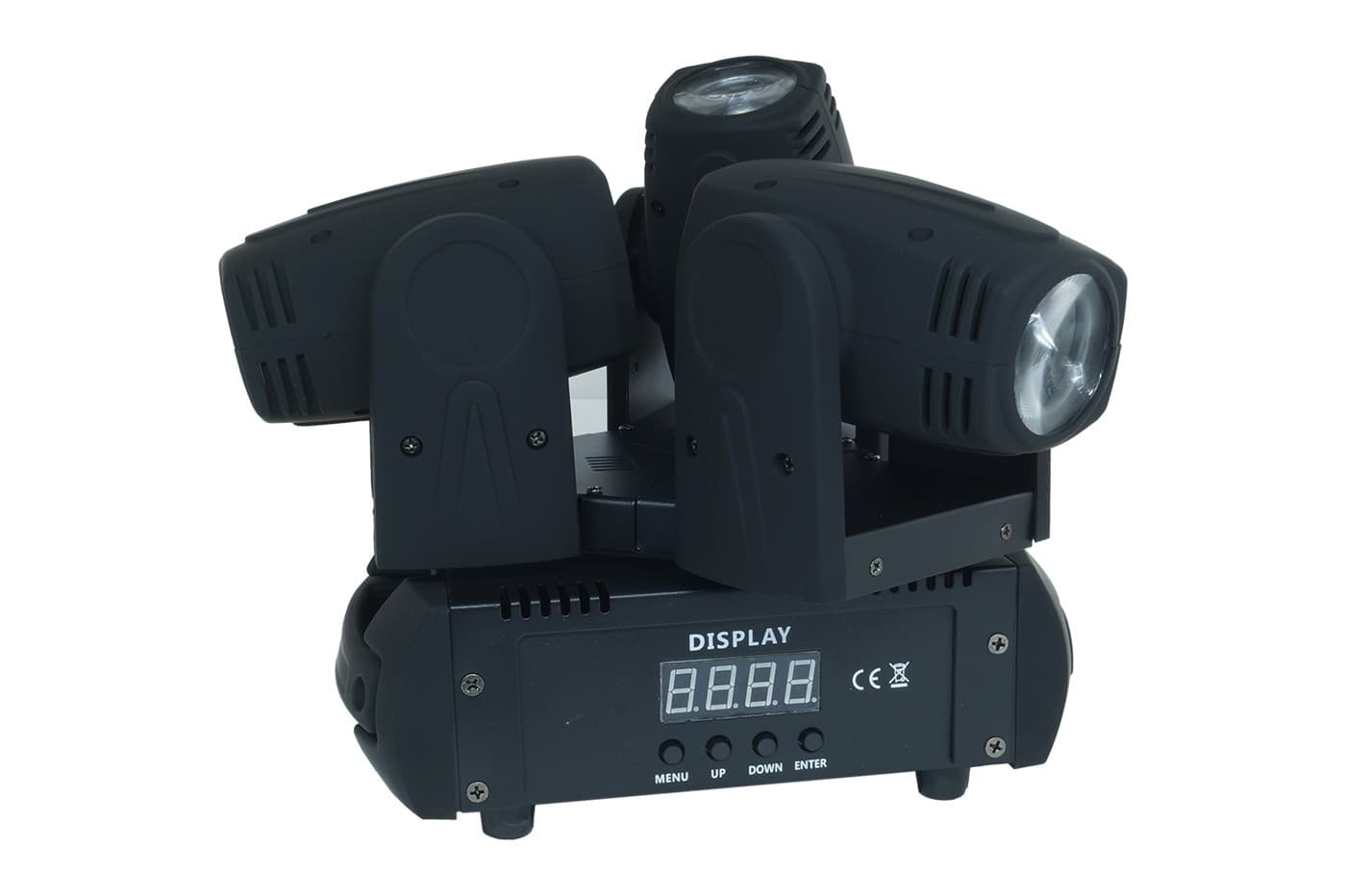 FARO FARETTO 3 LED RGBW TESTA ROTANTE EFFETTI DISCO DJ FLASH COLOR LED STROBO - 5
