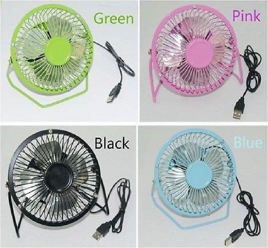 VENTILATORE A PALE USB IN METALLO SILENZIOSO POTENTE DA TAVOLO SCRIVANIA PER PC - 3
