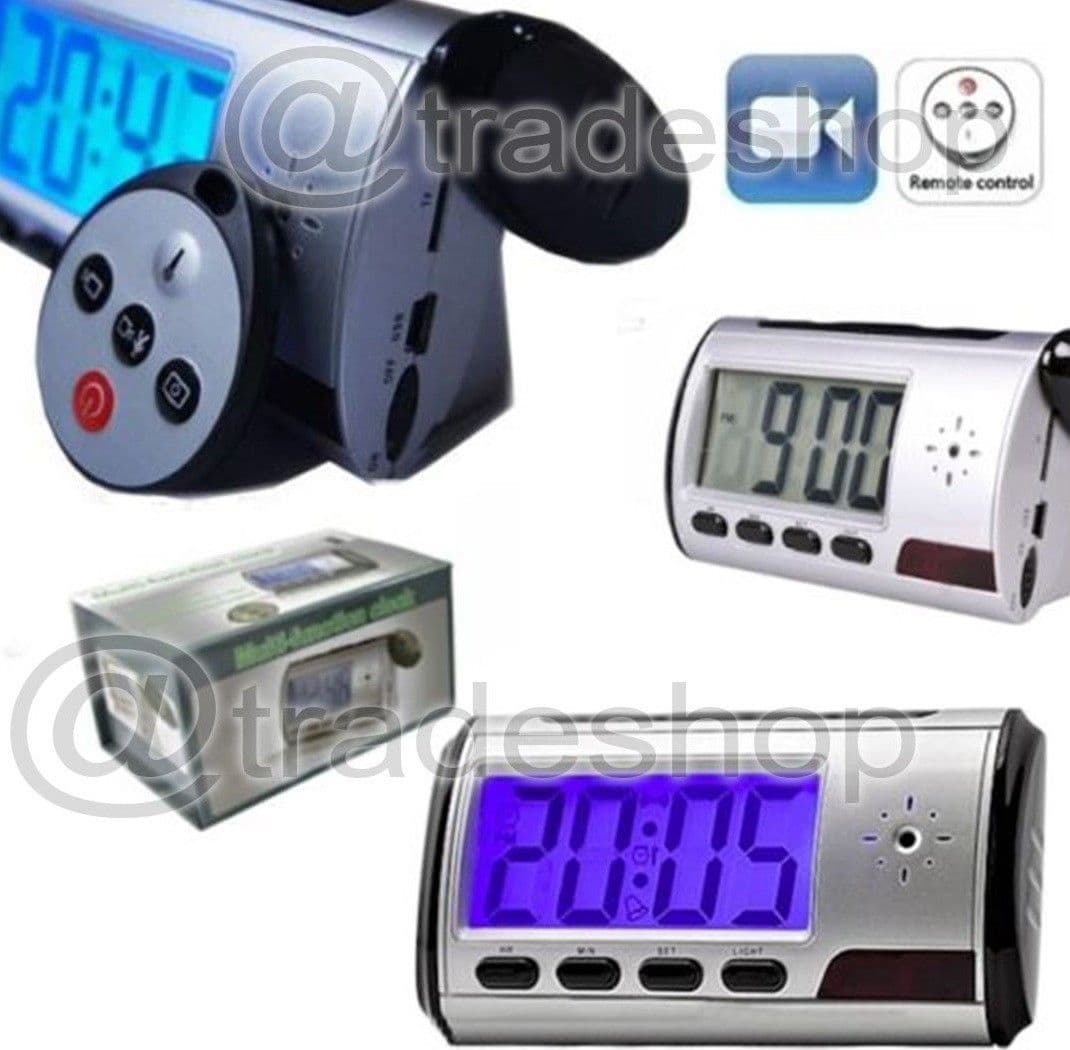 SVEGLIA OROLOGIO SPIA MICROSPIA CIMICE SPY CAM CON RILEVATORE DI MOVIMENTO HD - 5