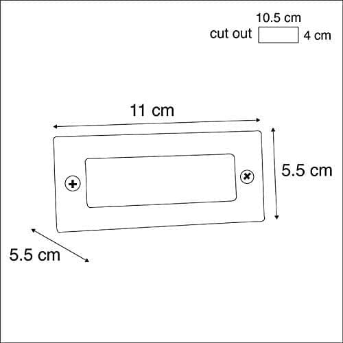 FARETTO LUCE LED 1W SEGNAPASSO SEGNAPASSI CALPESTABILE ESTERNO INTERNO - 8