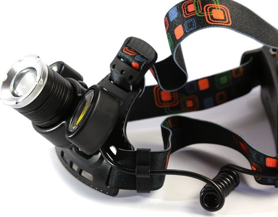 TORCIA LAMPADA FRONTALE LED CREE RICARICABILE AUTO CASA 3LED 8000W LUCE BIANCA - 4