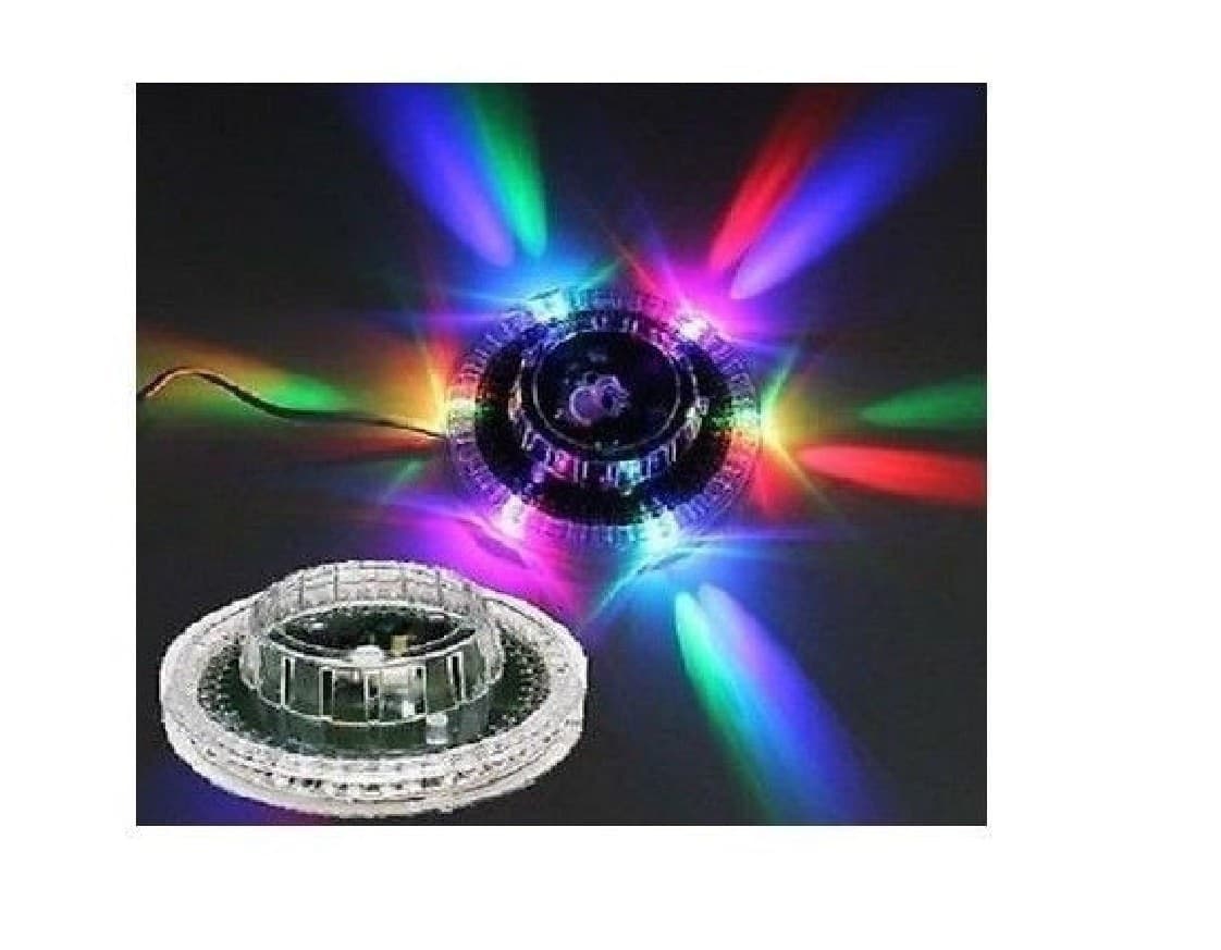 LAMPADA ROTANTE EFFETTO DISCOTECA A SOFFITTO LED RGB DA TAVOLO MULTICOLOR LUCE - 2
