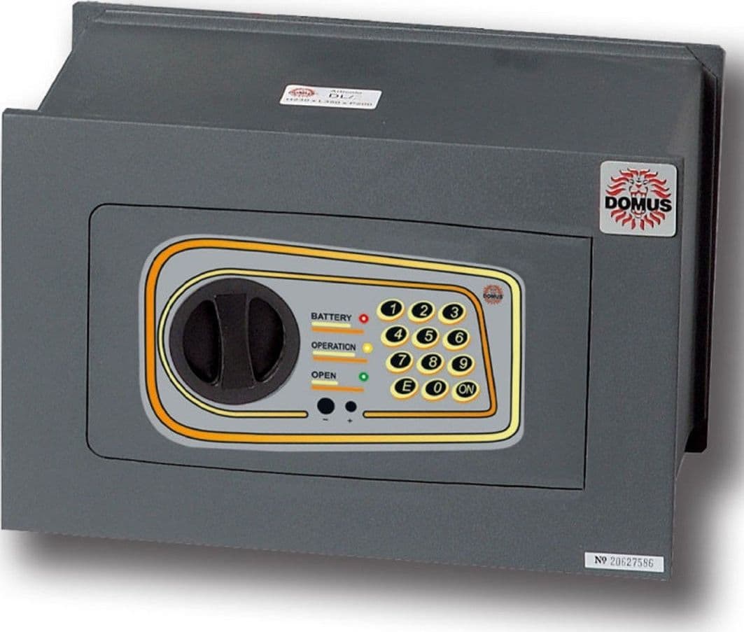 CASSAFORTE DIGITALE A MURO CASSETTA SICUREZZA ELETTRONICA 30X25X20CM CASA HOTEL
