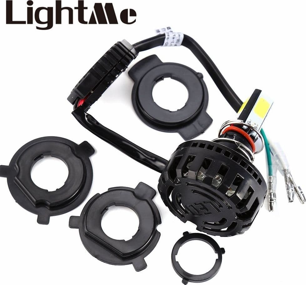 KIT LAMPADA H4 LED MOTO SCOOTER MOTOCICLETTA 3500LM 12V/36W ABBAGLIANTE MH4 H4 - 2