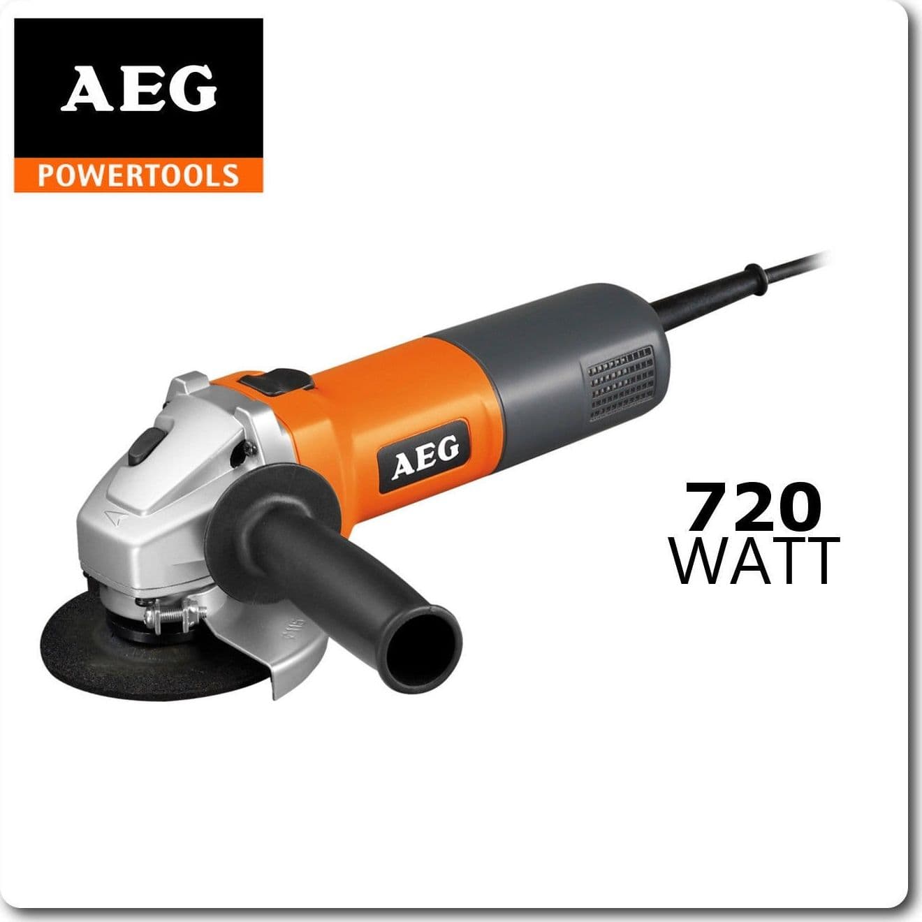 SMERIGLIATRICE ANGOLARE DISCO 115 MM MOTORE 720W TAGLIO SBAVO CAVO FLEX AEG PRO - 2