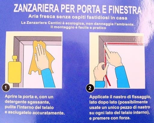 ZANZARIERA BIANCA IN POLIESTERE PER PORTA FINESTRA 130X150CM ANTI ZANZARE CASA 614338 - 6