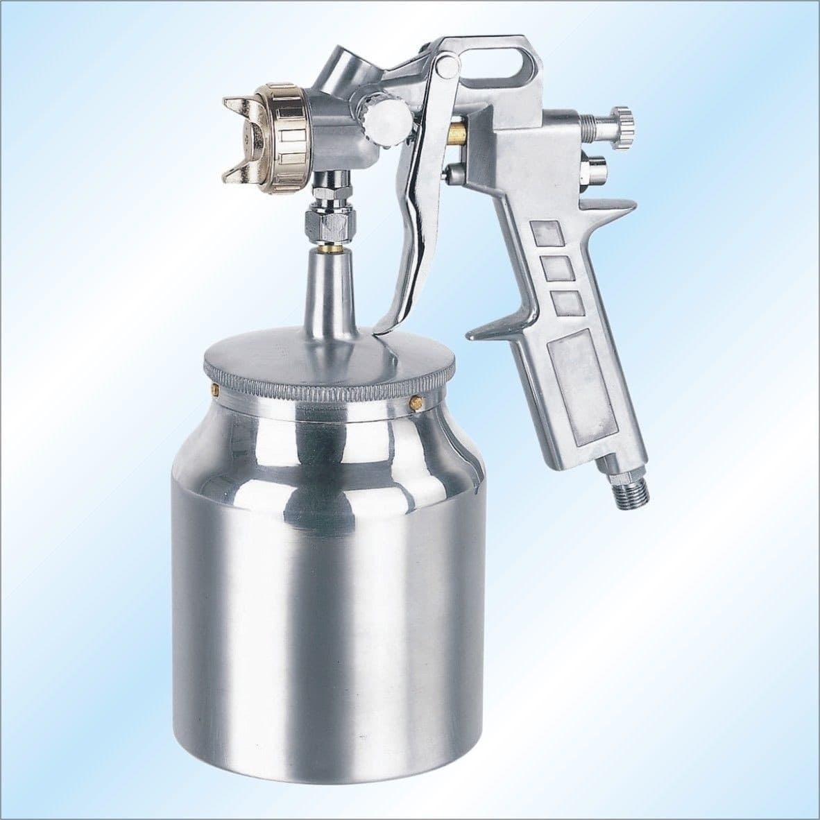 PISTOLA AEROGRAFO AD ARIA SPRUZZO IN METALLO COMPRESSA SERBATOIO PER VERNICIARE - 1