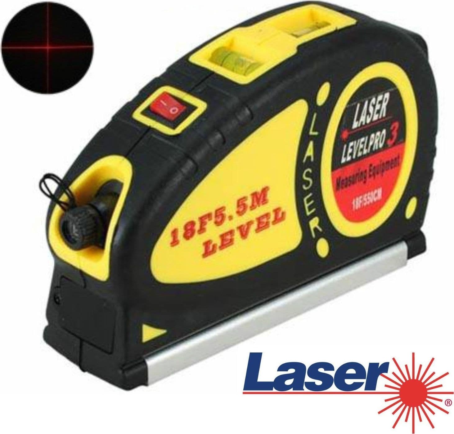 LIVELLA LASER METRO 5MT MULTIFUNZIONE PRO LV03 DI PRECISIONE PROFESSIONALE - 11
