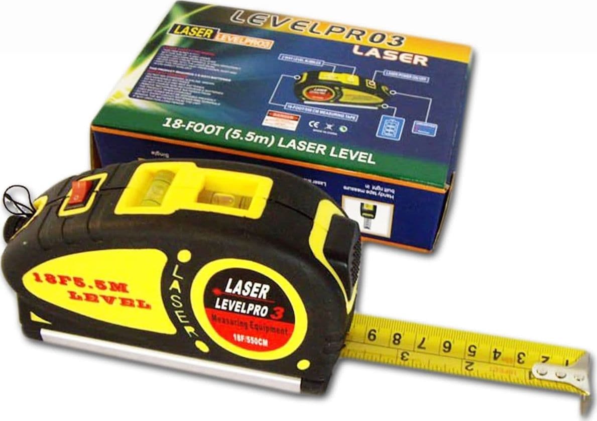 LIVELLA LASER METRO 5MT MULTIFUNZIONE PRO LV03 DI PRECISIONE PROFESSIONALE - 12