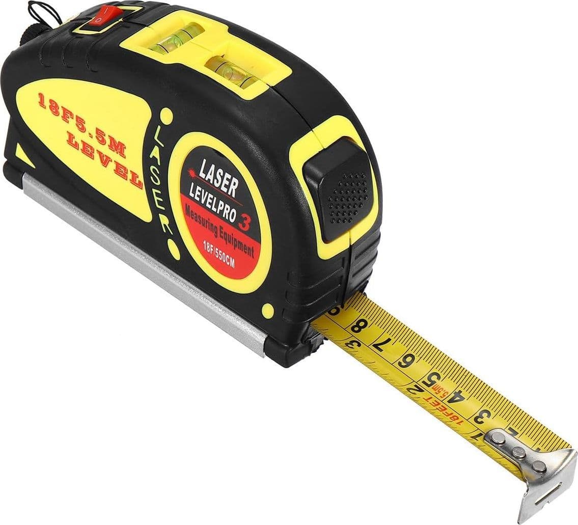 LIVELLA LASER METRO 5MT MULTIFUNZIONE PRO LV03 DI PRECISIONE PROFESSIONALE - 7