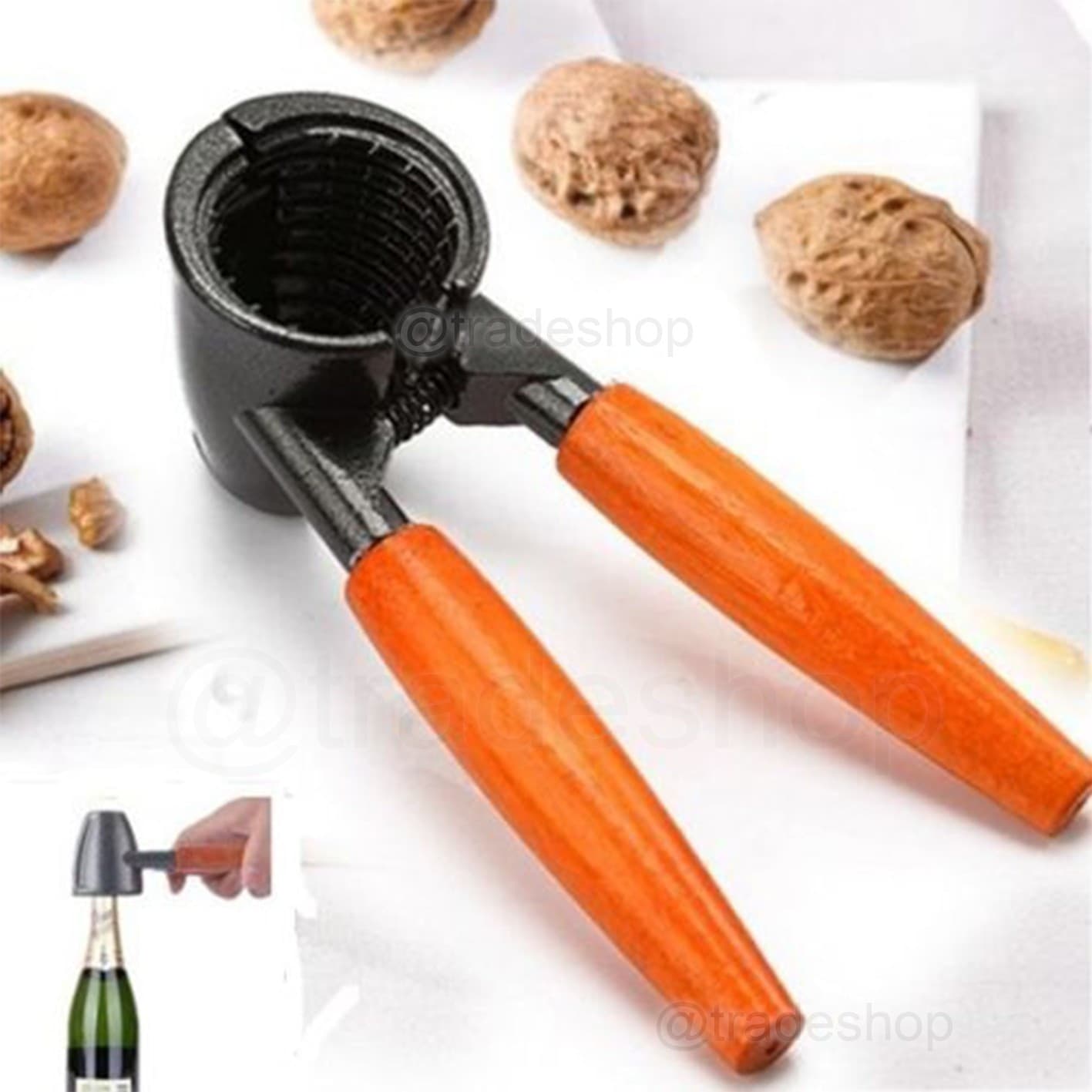 SCHIACCIANOCI SCHIACCIA NOCI E SVITA APRI BOTTIGLIE FRUTTA SECCA NOCE NOCCIOLINE - 3