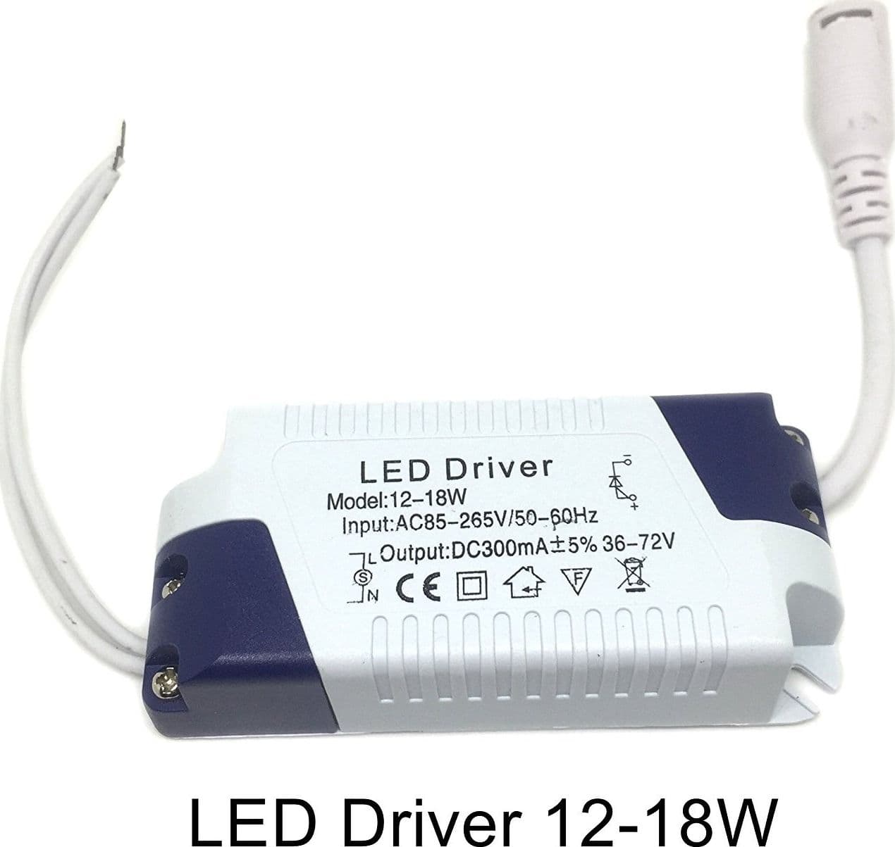 ALIMENTATORE TRASFORMATORE DRIVER PER FARETTO DA INCASSO 3 7 9 12 15 18W 25WATT - 6