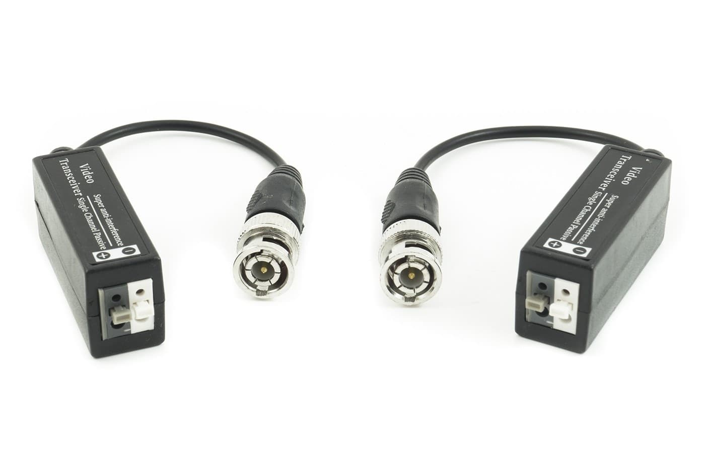 COPPIA TRASMETTITORI VIDEO BALUN PASSIVI AHD HDCVI HDTVI CCTV BNC UTP CAT5 1080P - 5