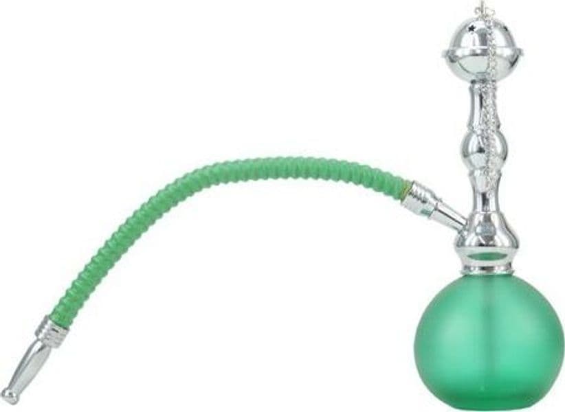 MINI NARGHILè CONEY 17,5 CM DI COLORE VERDE O AMBRA 1 TUBO E BASE ROTONDA