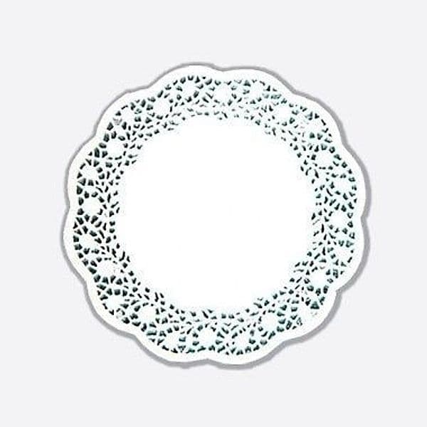 CENTRINO IN CARTA 16.5 SOTTO TORTA BIANCO EFFETTO PIZZO PER DOLCI FATTI IN CASA - 2