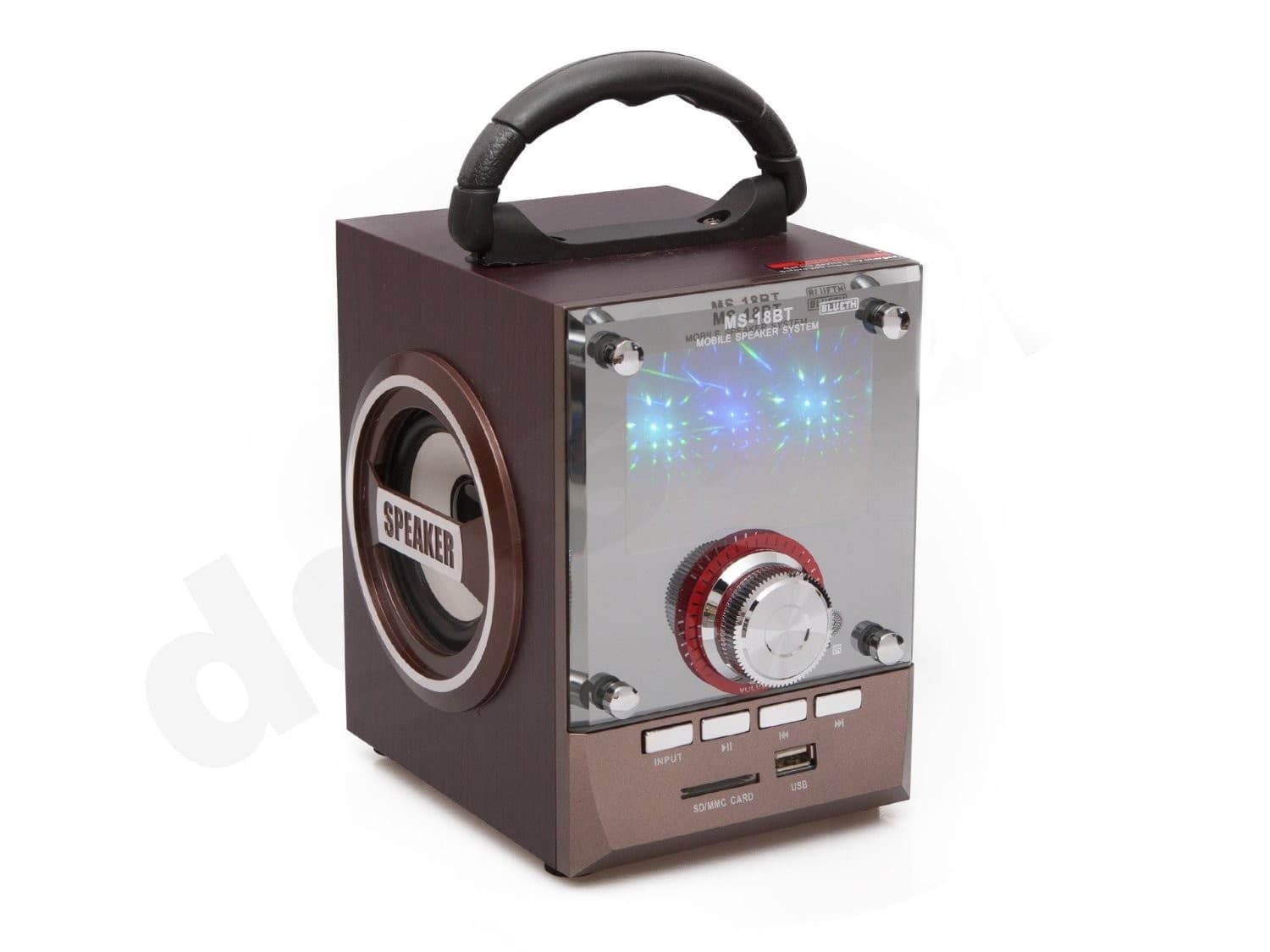 CASSA SPEAKER BLUETOOTH RICARICABILE RADIO USB SD AUX DISPLAY LED 5+5W MS-18BT - 4
