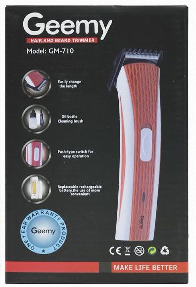RASOIO ELETTRICO DI PRECISIONE RICARICABILE PER BARBA GEMEI GM-710 DA VIAGGIO - 3