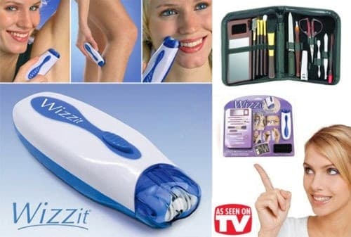 EPILATORE WIZZ IT PORTATILE WIZZIT DEPILATORE DONNA KIT MANICURE CON ASTUCCIO - 5