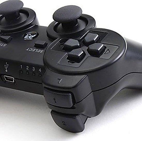 JOYSTICK WIRELESS COMPATIBILE PS3 SENZA FILI joypad USB controller VIBRAZIONE - 2