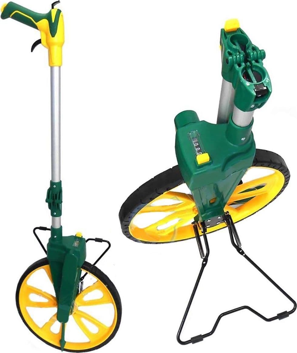 ODOMETRO MISURATORE DI DISTANZA METRO STRADALE ROTELLA METRICA RUOTA 12" - 2
