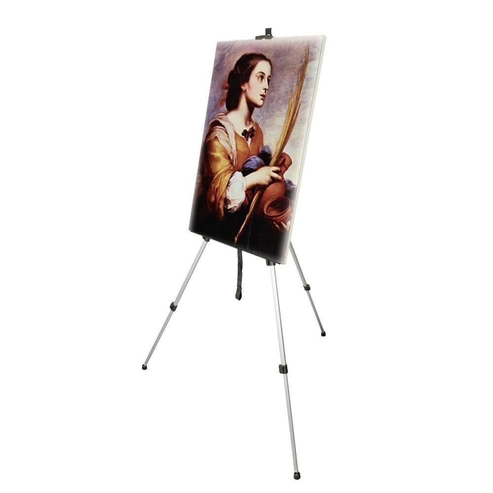 CAVALLETTO ARTISTICO SUPPORTO PER TELA PIEGHEVOLE IN ALLUMINIO 160CM DISEGNO - 5