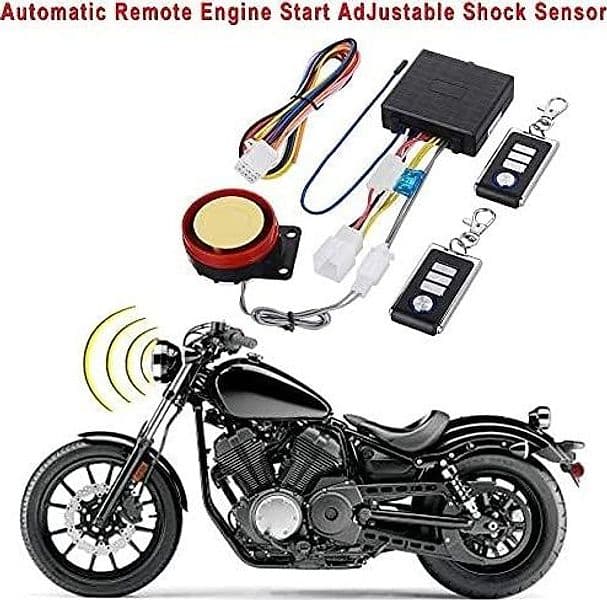 KIT ANTIFURTO ALLARME PER MOTO UNIVERSALE CON SIRENA DA 125DB CODE TELECOMANDO - 7