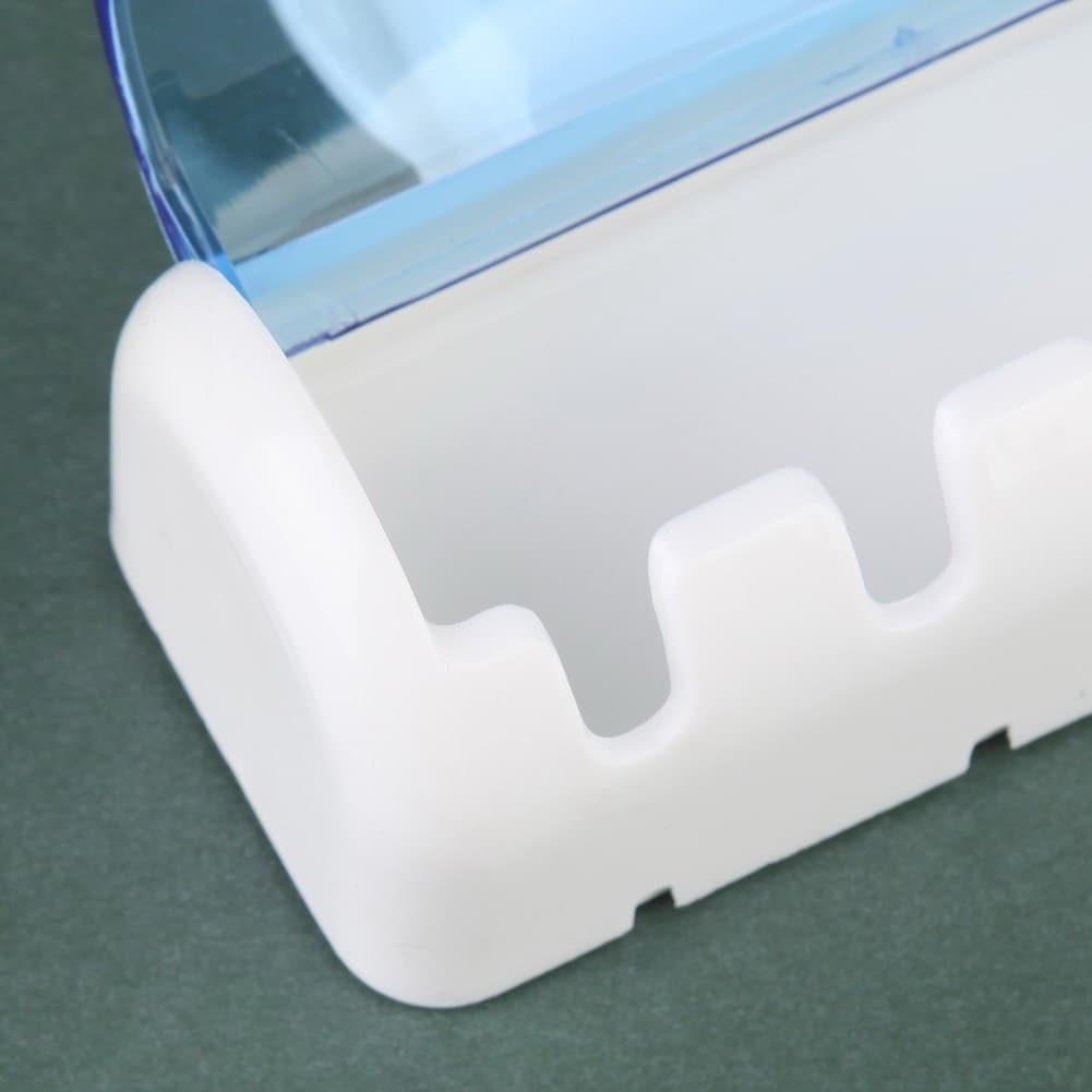 PORTA SPAZZOLINI DA DENTI A 5 POSTI CON ATTACCO A VENTOSA A PARETE PER BAGNO - 9