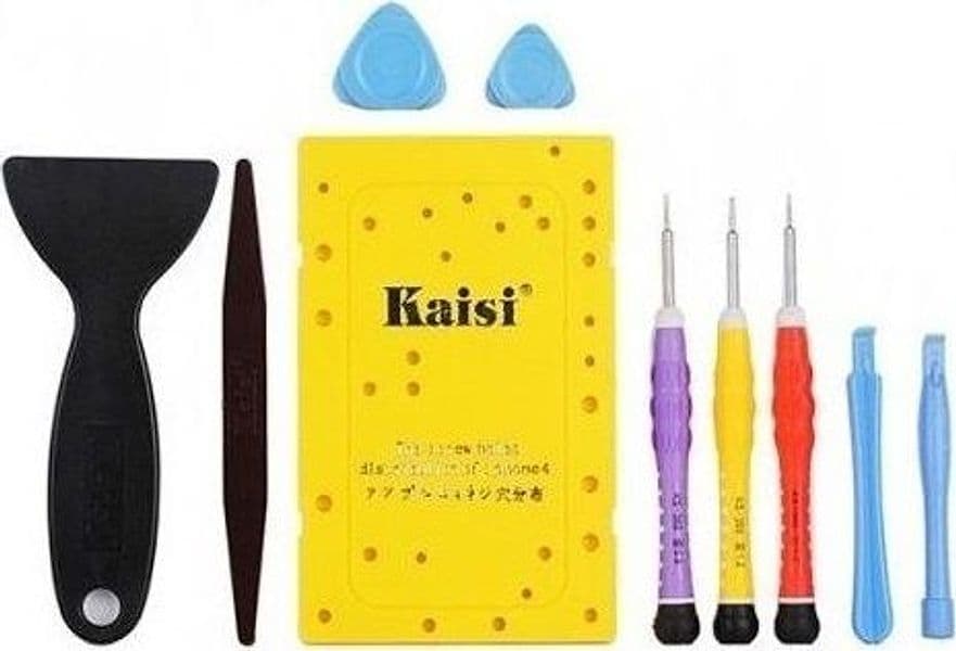 KIT RIPARAZIONE PER SMARTPHONE SET 10 PEZZI CACCIAVITI PLETTRI APERTURA LEVE