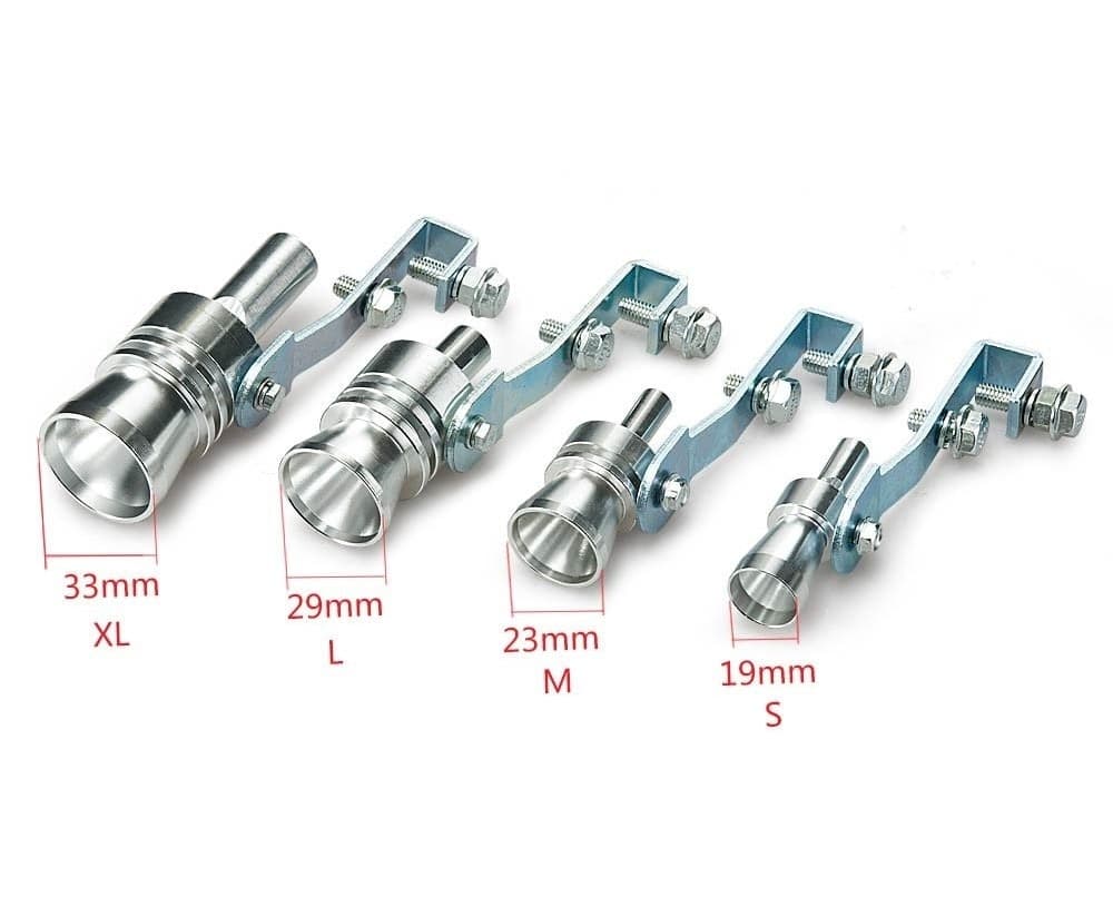 AUTO TUNING KIT EFFETTO TURBO FISCHIO MARMITTA TERMINALE TURBINA SUONO - 7