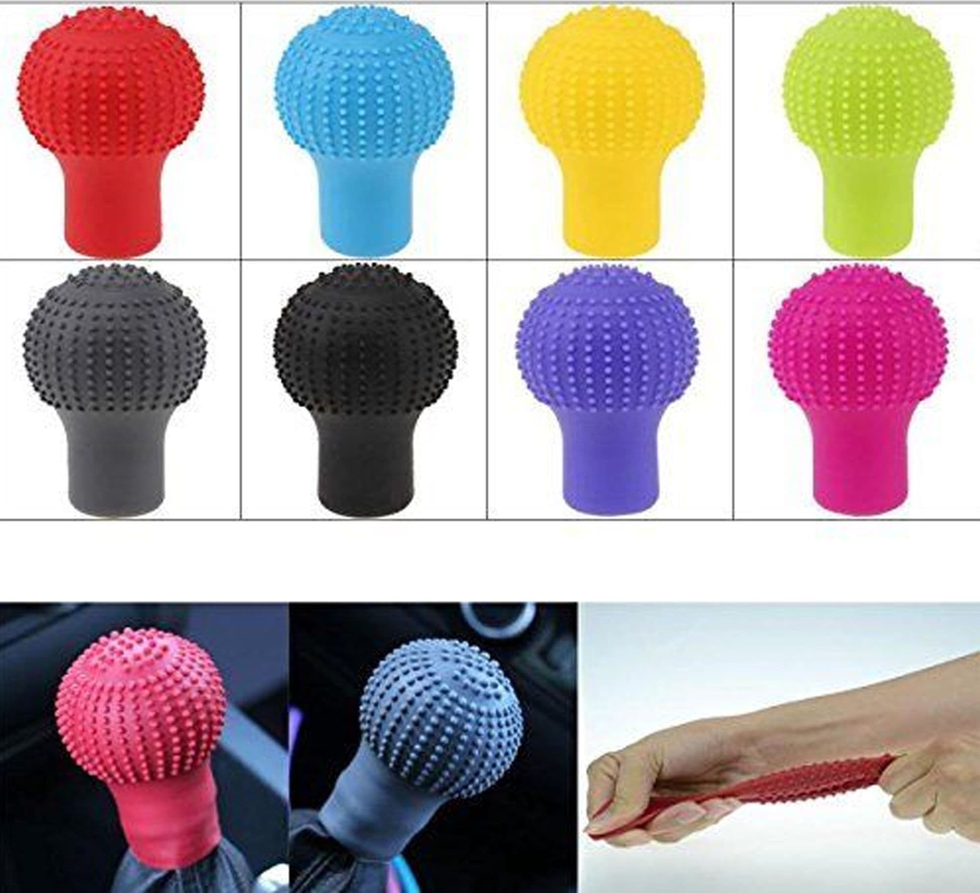 COPRI POMELLO AUTO SILICONE LEVA CAMBIO PROTEZIONE NERO BEIJE GRIGIO UNIVERSALE