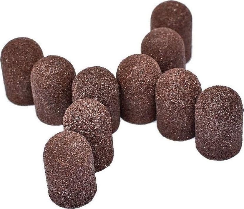 SCOVOLINI ABRASIVI 10 PEZZI 13MM GRANA PER RICOSTRUZIONE UNGHIE NAIL MANICURE