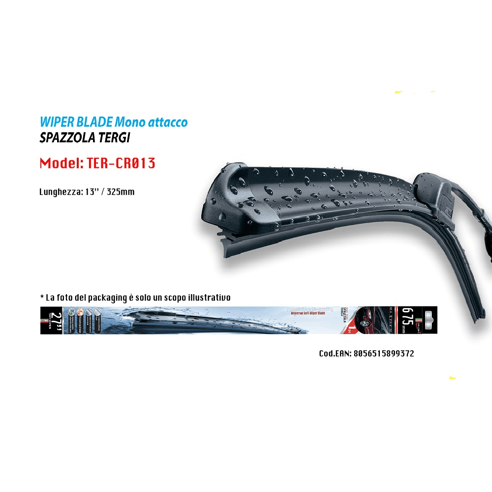 TERGICRISTALLO MORBIDO SPAZZOLA RICAMBIO PER AUTO MAXTECH DA 13” TER-CR013 - 2