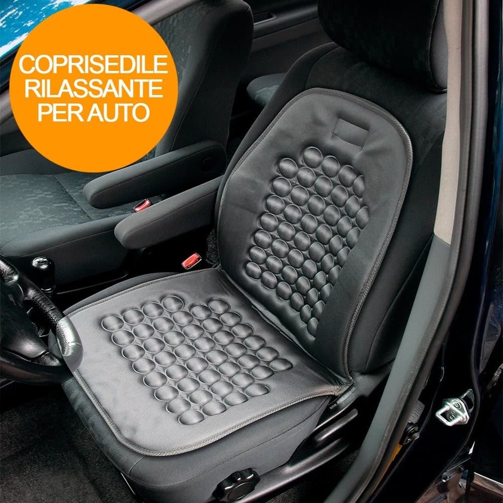 COPRISEDILE COPRI SEDILE TESSUTO MAGNETICO SCHIENALE RILASSANTE AUTO MASSAGGIO
