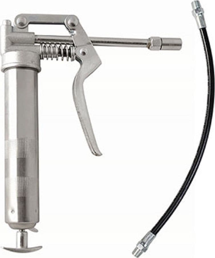 PISTOLA INGRASSATRICE 93GR MANUALE POMPA INGRASSATORE FLESSIBILE TESTINA RIGIDA