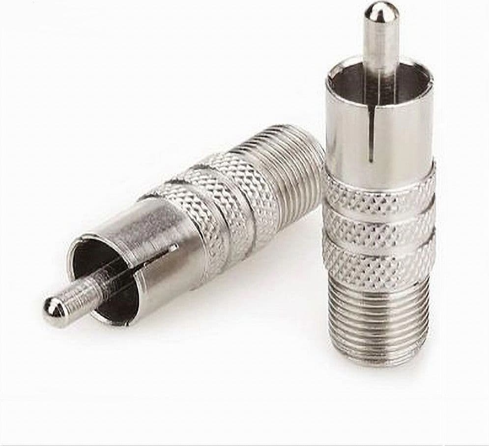 CONNETTORE RCA MASCHIO / SATELLITARE FEMMINA ADATTATORE TELEVISORE MAXTECH C-009 - 3