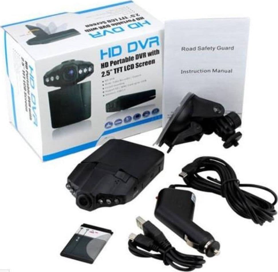 MINI DVR TELECAMERA VIDEOREGISTRATORE AUTO HD MONITOR LCD 2.5" VIDEO 6 LED