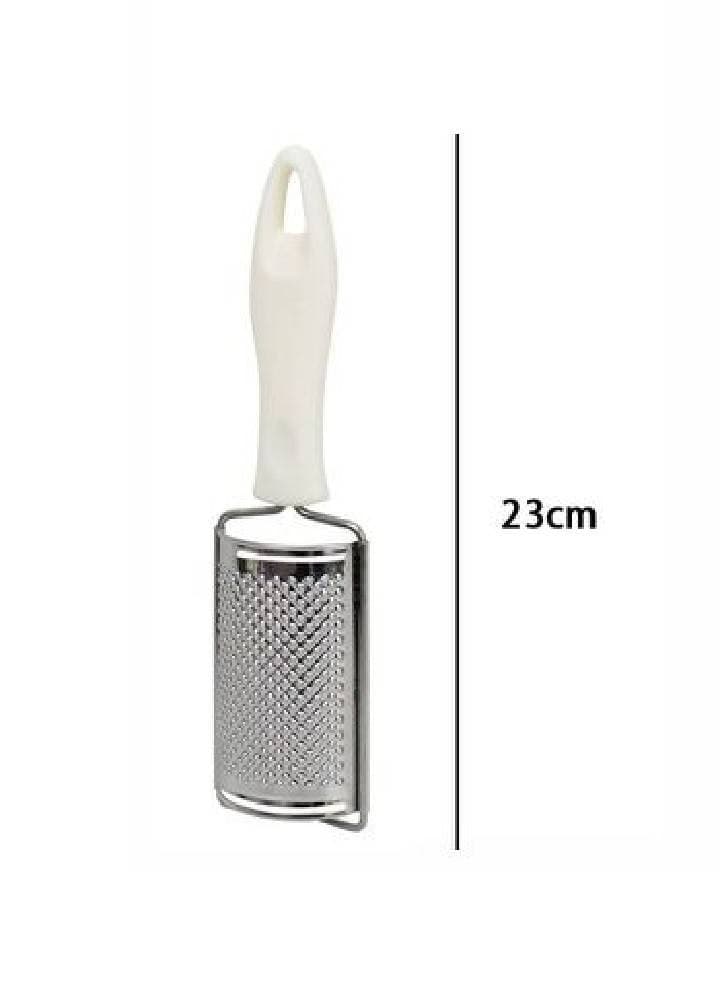 GRATTUGIA CURVA MANUALE GRATTA FORMAGGI SCORZA 23CM MANICO PLASTICA CUCINA 66167 - 2
