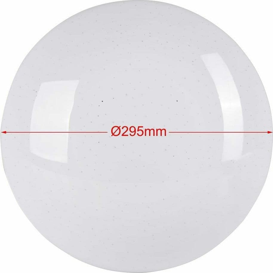 PLAFONIERA LED ROTONDA 12W LUCE BIANCA 4000K EFFETTO STELLE LAMPADA SOFFITTO - 5