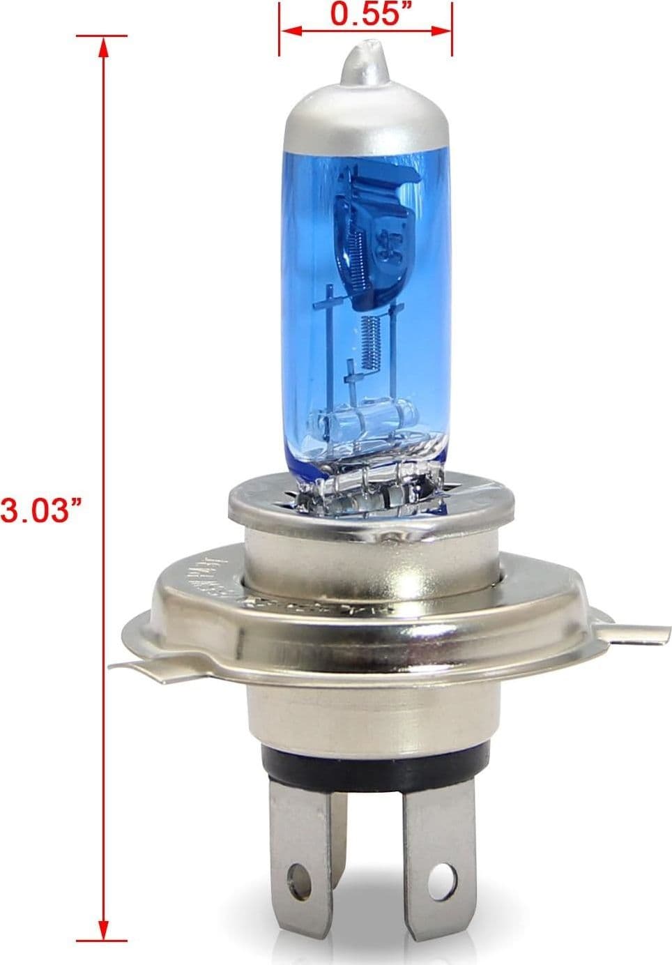 LAMPADINA PER AUTO LUCE NOTTURNA H4 LUCE FREDDA 12V 60/55W MAXTECH H4-BL001 - 4