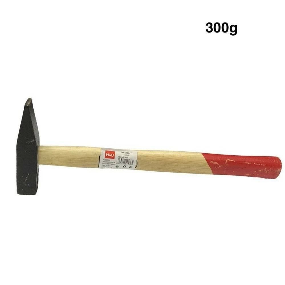 MARTELLO MANICO LEGNO MECCANICO TIPO TEDESCO 300GR 1/3 FALEGNAME CARPENTIERE - 2