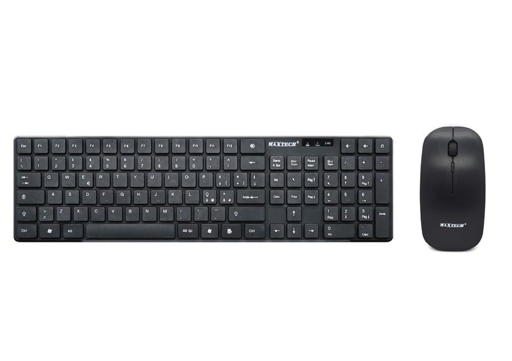 KIT TASTIERA WIRELESS MOUSE IMPERMEABILE 2.4GHZ PER PC LAYOUT ITALIANO EK-845M - 3