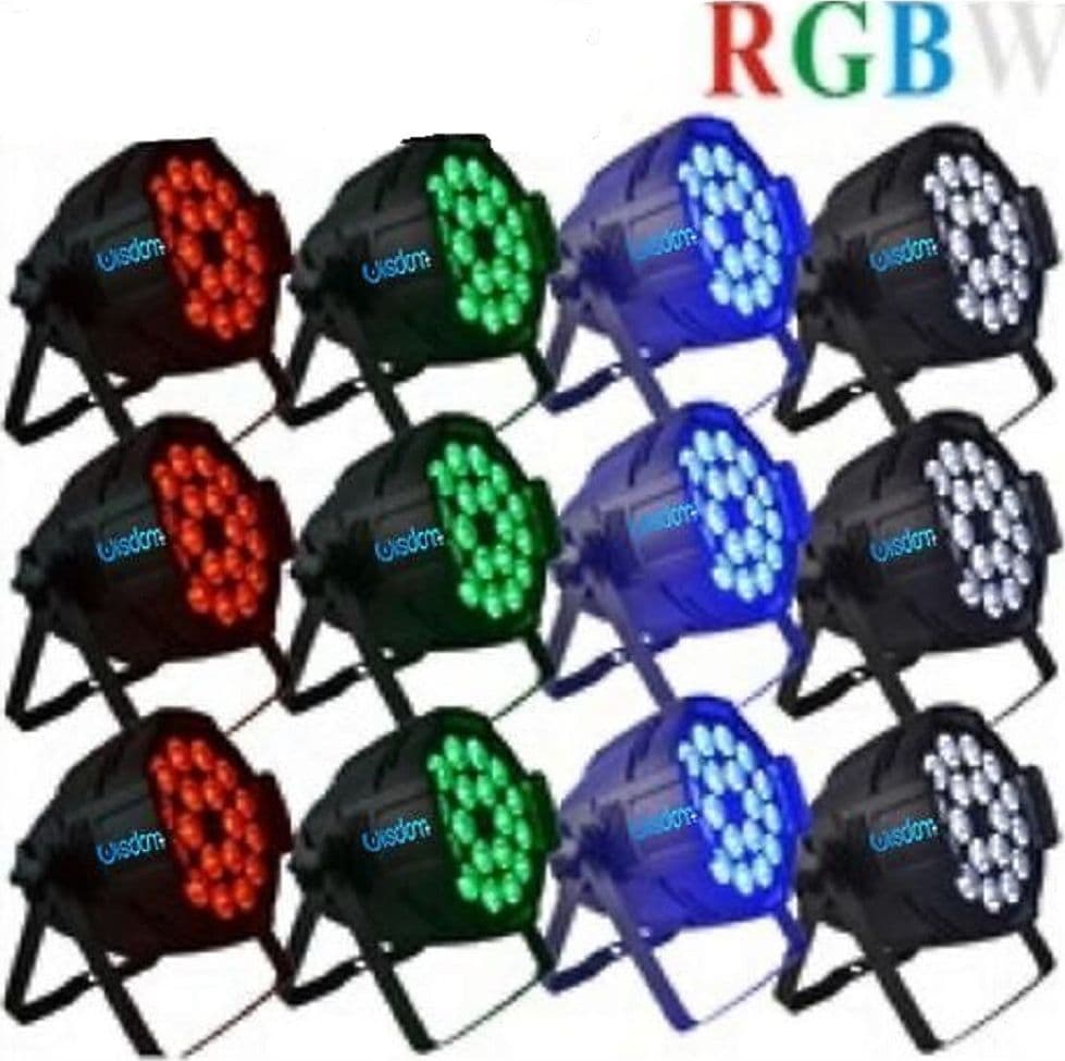 PAR LED 18X10W RGBW 4IN1 FULL COLOR ALTA QUALITÀ ESTREMAMENTE LUMINOSI - 3