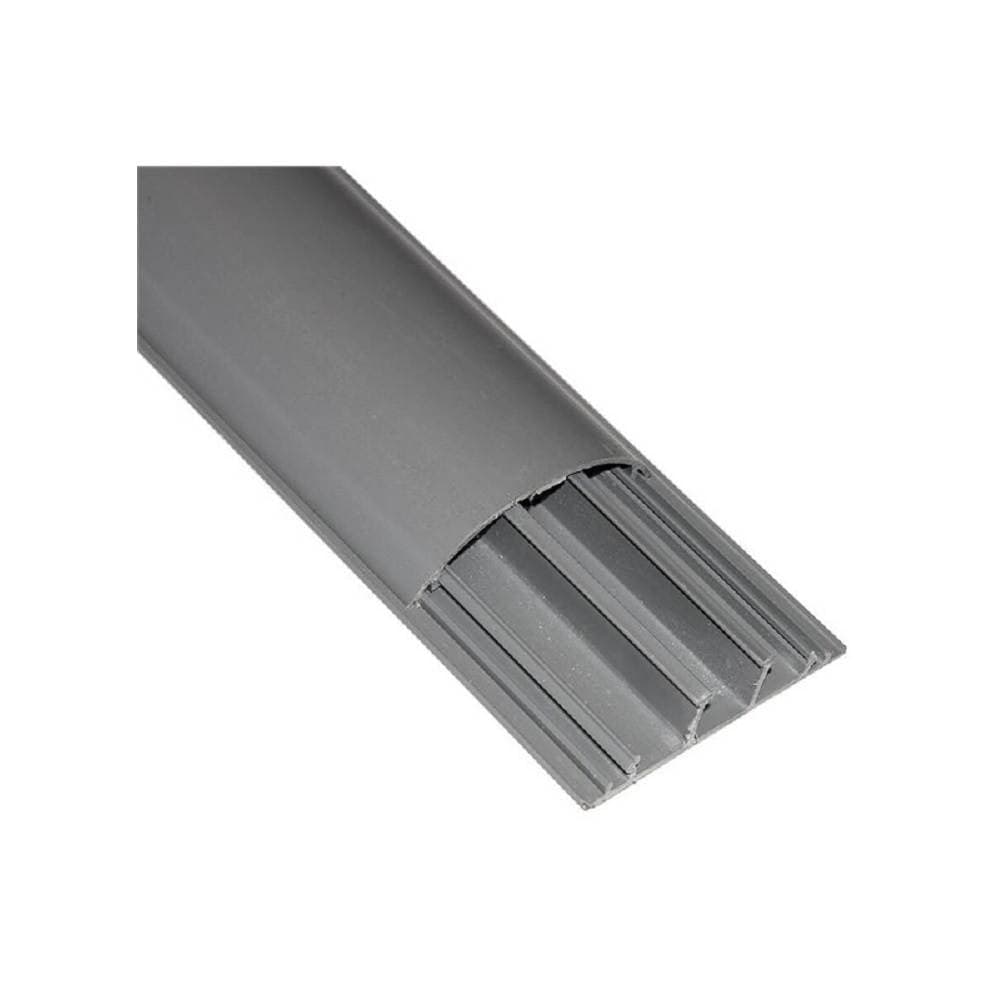 2 CANALINA CAVI PLASTICA CT2 GRIGIA 2MT 75X20MM 5627520F A PAVIMENTO CALPESTABILE - 3